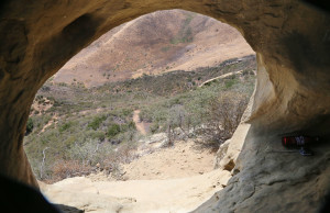 Inside Wind Cave at Top of Hill in Galeta, CA
