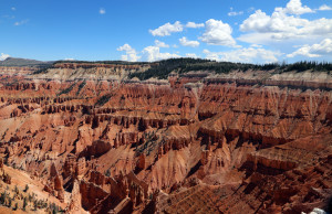 View of South side of Cedar Break from the Visitors Center