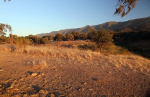 Our campsite as viewed from the spot we take sunset pictures