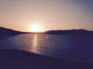 Sunset at lake cachuma