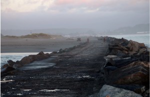 View Back to Land from Jetty at Samoa