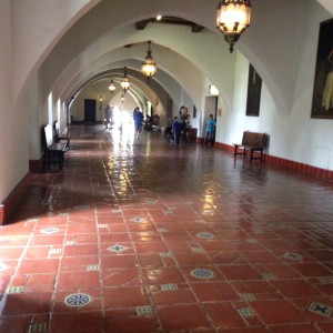 Hallway in Santa Barbara court house