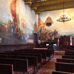 Art work in Santa Barbara court house