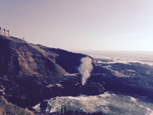 Salt water flume at Cape Perpetua, OR