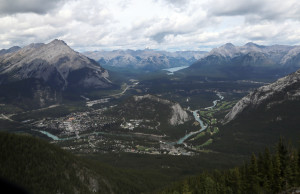 City of Banff from Weather Station 2