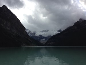 Lake Louise, Banff national park. Glacier in back drop