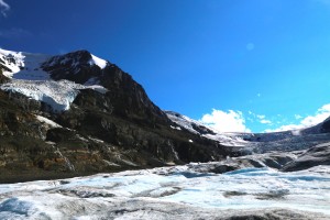View of Mountain from on Glacier