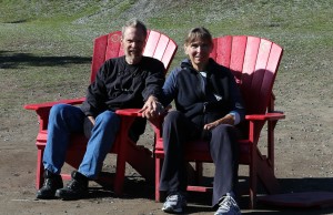 Steve and Joan in Red Chairs, Waterton National Park