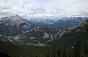 View of Banff from Sulphur Mountain