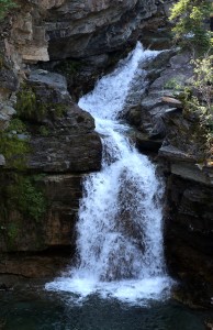 Waterfall at Red Rocks, Waterton National Park, Aberta, Canada