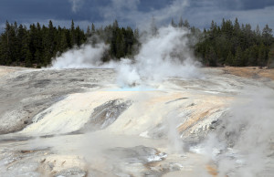 Fumerals and Hotsprings at Norris Basin, Yellowstone Park