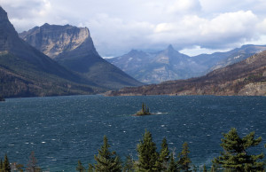 Island on Glacier Lake